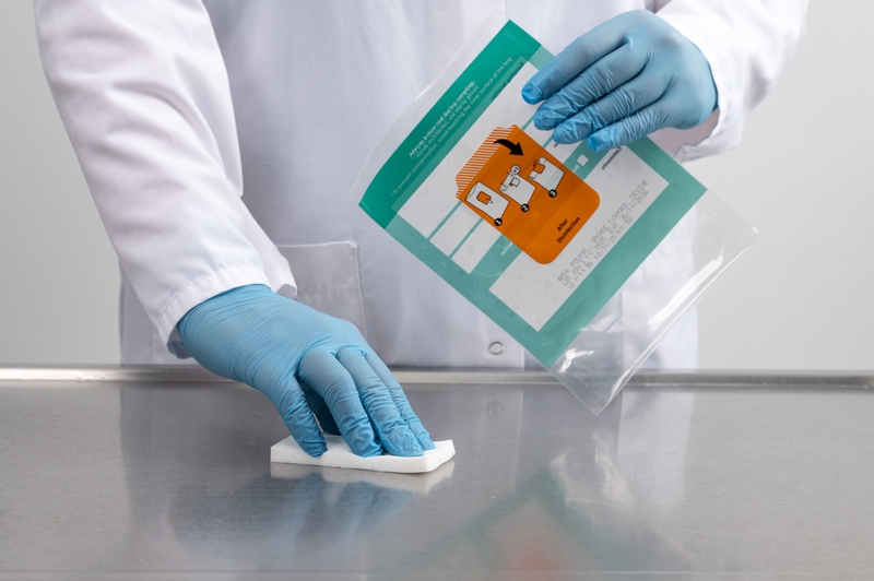 Spugnette SteriSponge Polyurethane Sodibox per il campionamento delle superfici